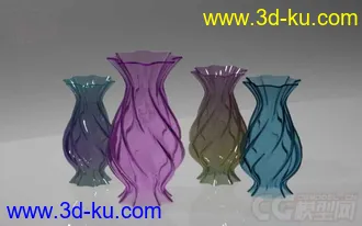 3D打印模型制作玻璃花瓶的图片