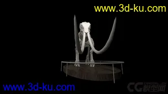 猛犸象骨架模型，需要的拿走！的图片