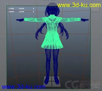 3D打印模型mayavray渲染器校服狂三的图片