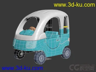 3D打印模型儿童汽车  幼稚园童车 幼儿园童车  children car的图片