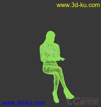 3D打印模型（女）人物整理7 现代女人 办公室女人的图片