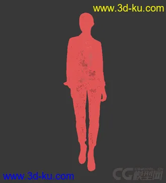 3D打印模型走路女人的图片