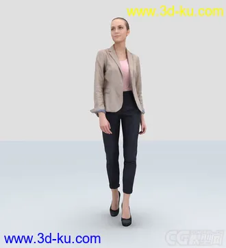 3D打印模型走路女人的图片