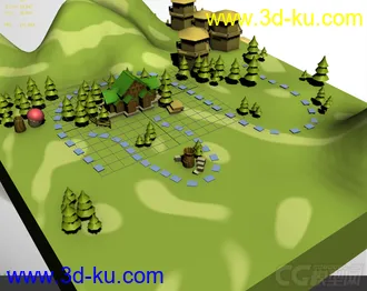 3D打印模型随手做的小场景实验用的图片