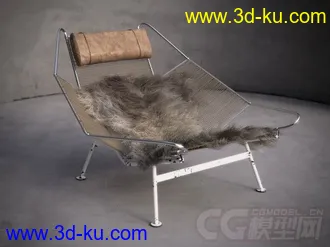 3D打印模型一把超逼真的座椅的图片