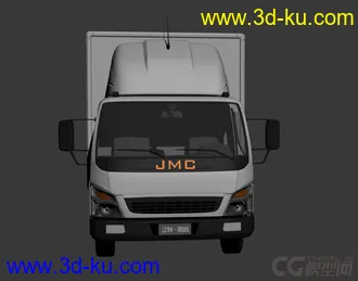 3D打印模型快递货车  冷链物流 物流货车 厢式货车的图片