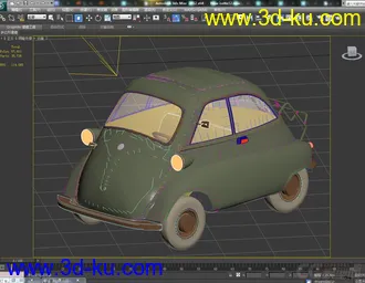 3D打印模型Q版宝马小汽车的图片