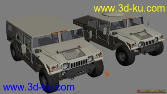 3D打印模型两辆高质量悍马！的图片