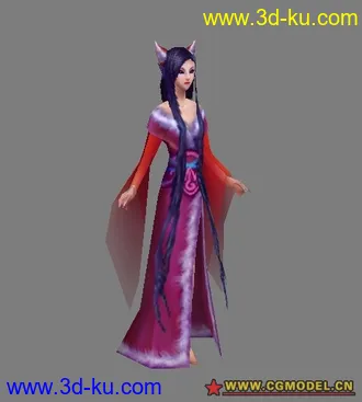 3D打印模型妖冶的狐狸精的图片