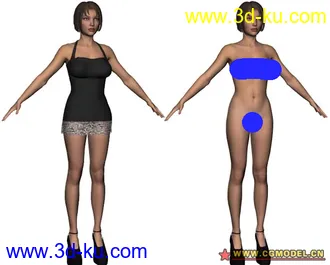 3D打印模型现代女郎的图片