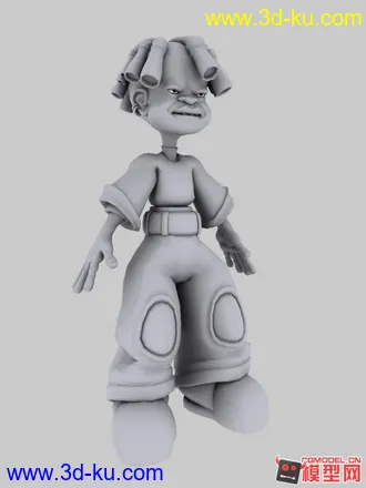 3D打印模型非洲男孩 max的图片