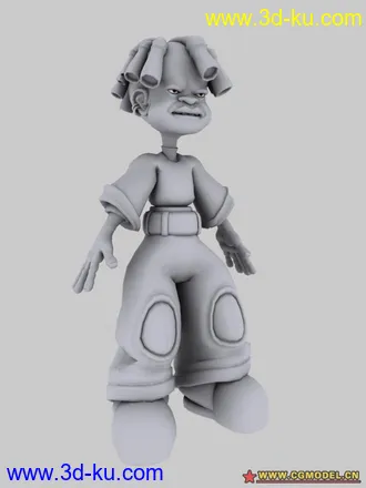3D打印模型非洲男孩 max的图片