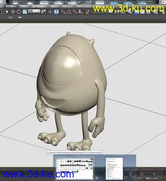 3D打印模型Q卡通人怪物总动员 大眼仔的图片