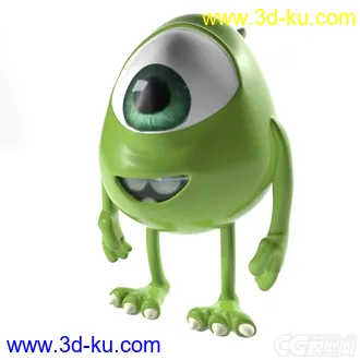 3D打印模型Q卡通人怪物总动员 大眼仔的图片