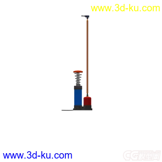 3D打印模型打气筒，有绑定的图片