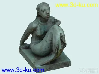 3D打印模型美人鱼雕塑的图片