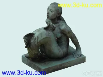 3D打印模型美人鱼雕塑的图片