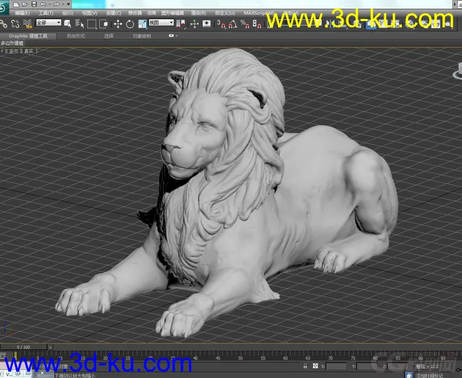狮子雕塑模型的图片1