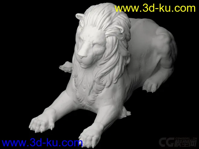 狮子雕塑模型的图片3