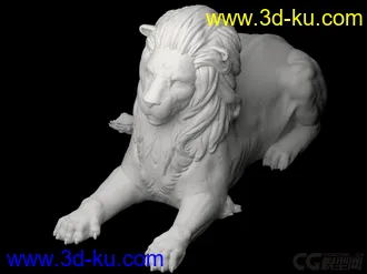 3D打印模型狮子雕塑的图片
