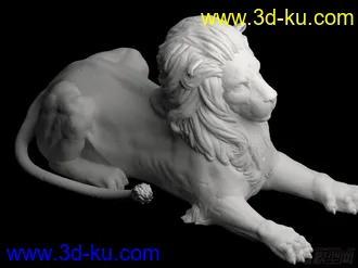 3D打印模型狮子雕塑的图片