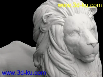 3D打印模型狮子雕塑的图片