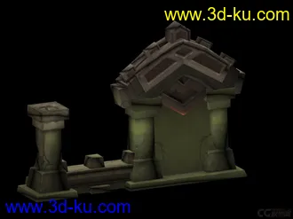 3D打印模型Q版小场景配件的图片