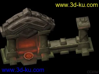 3D打印模型Q版小场景配件的图片