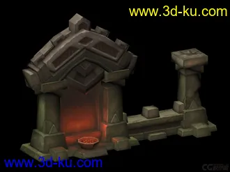 3D打印模型Q版小场景配件的图片