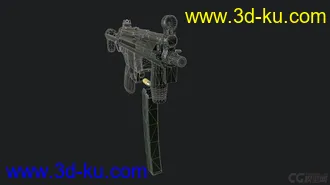 3D打印模型轻型冲锋枪的图片