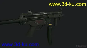 3D打印模型轻型冲锋枪的图片