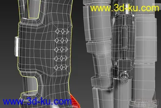 3D打印模型25个独特的科幻风格的电线电缆的图片