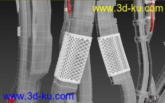 3D打印模型25个独特的科幻风格的电线电缆的图片