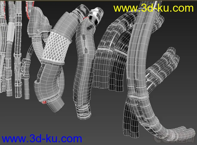 25个独特的科幻风格的电线电缆模型的图片7