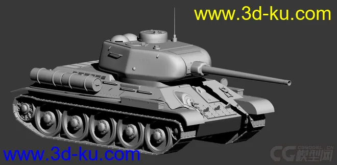 T-34-85 二战坦克模型的图片2
