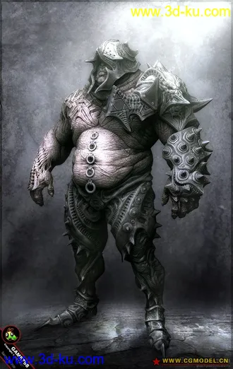 重发全球游戏美术大赛第一名作品模型和贴图的图片