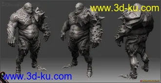 重发全球游戏美术大赛第一名作品模型和贴图的图片