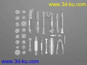 30个独特的科幻风格的活塞模型的图片