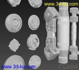 30个独特的科幻风格的活塞模型的图片