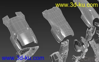 3D打印模型75个独特的装甲模块的图片