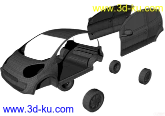 3D打印模型雪铁龙C1素模的图片