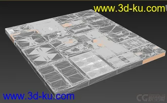 3D打印模型24个科技感面板设计的图片
