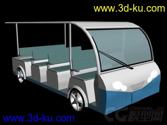 3D打印模型非机动车 观光车 电瓶车的图片