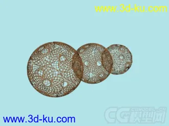 3D打印模型球形装饰 圆形 装饰品的图片