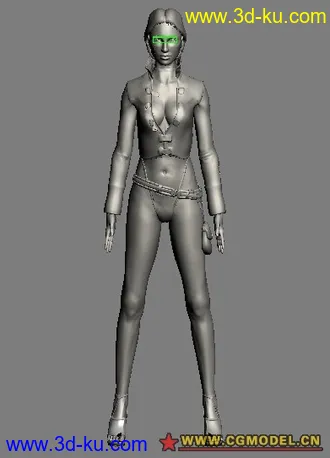 3D打印模型现代女郎的图片