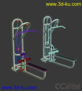 3D打印模型健身器材2的图片