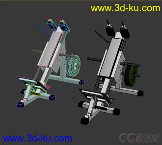 3D打印模型健身器材的图片