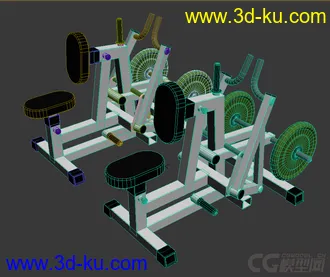 3D打印模型健身器材的图片