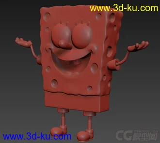3D打印模型海绵宝宝  挺精致的的图片