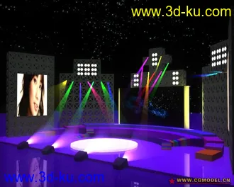 3D打印模型做了好久的舞台的图片